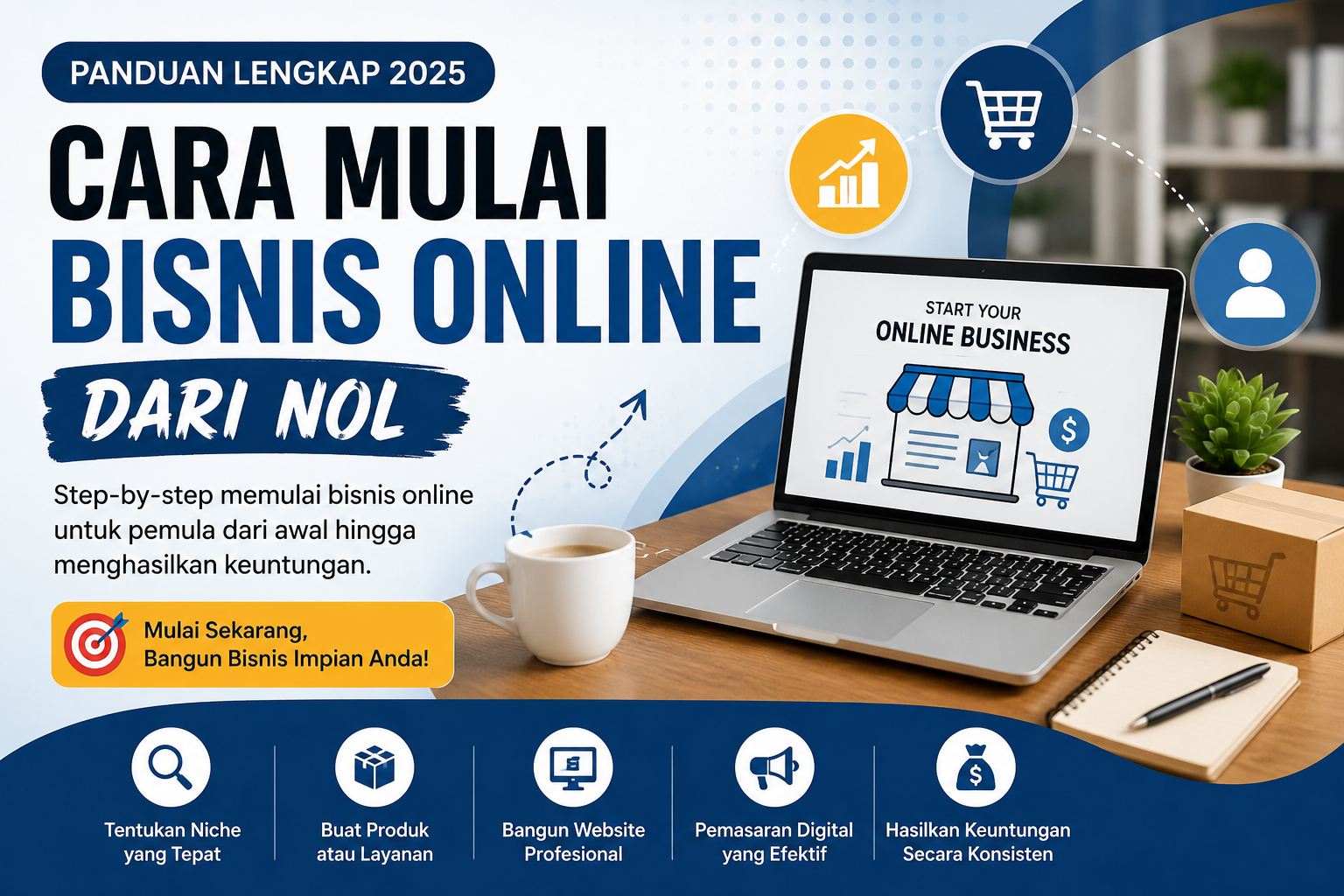 Cara Mulai Bisnis Online dari Nol: Panduan Lengkap untuk Pemula 2025