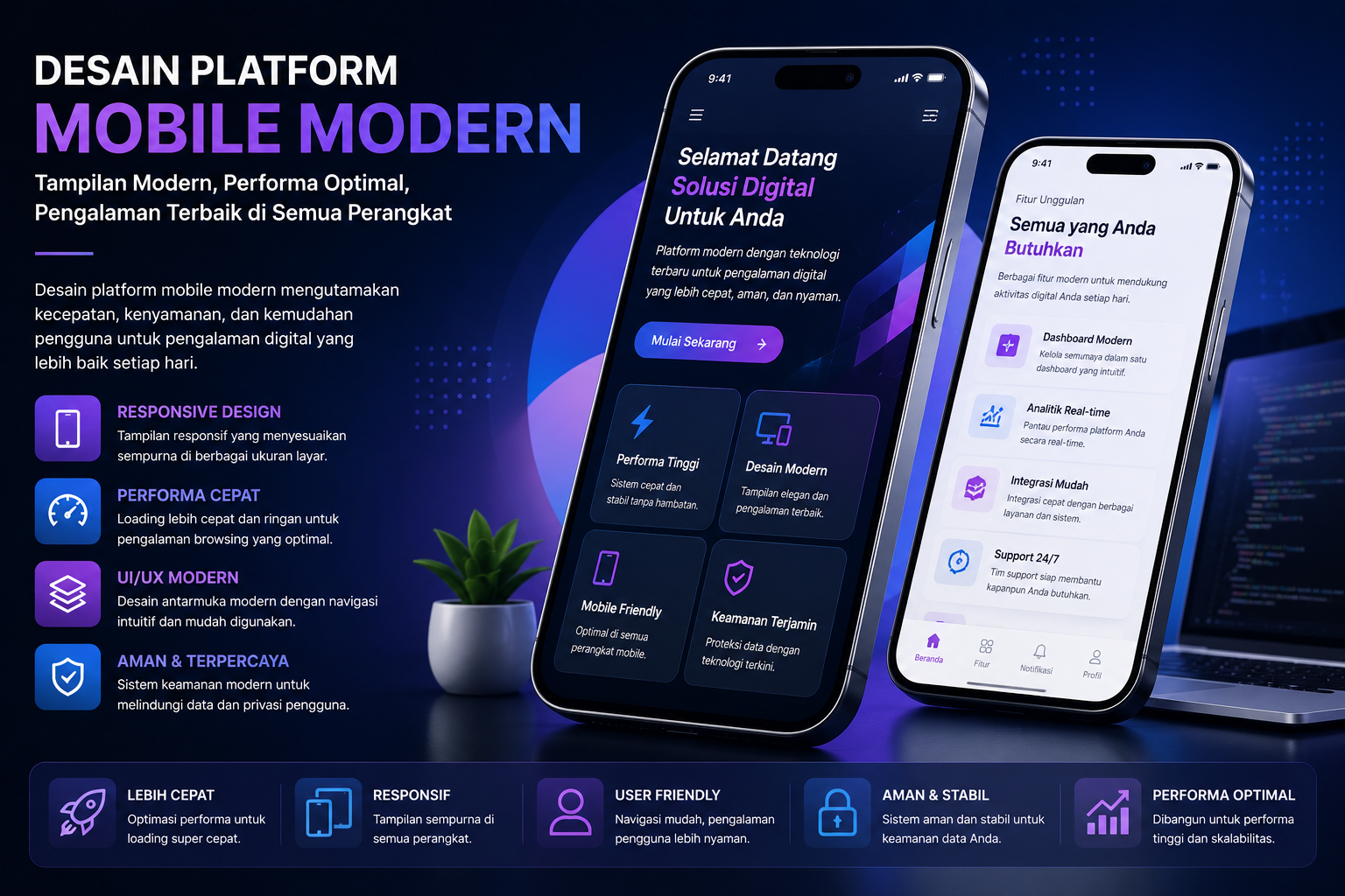 Desain Platform Mobile Modern Kini Mengutamakan Kecepatan dan Kenyamanan Pengguna