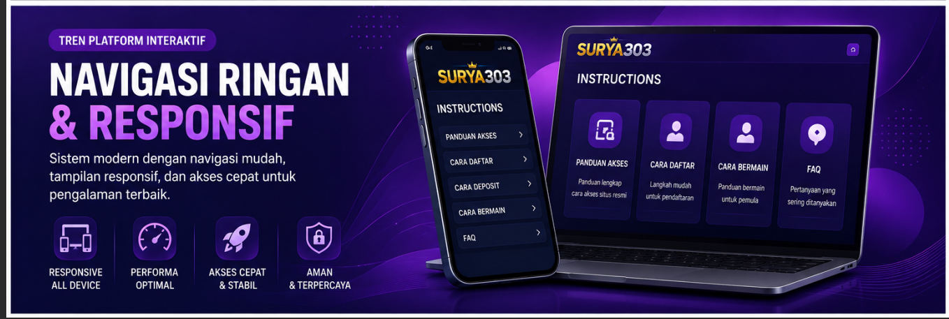 Tren Platform Interaktif dengan Navigasi Ringan dan Responsif