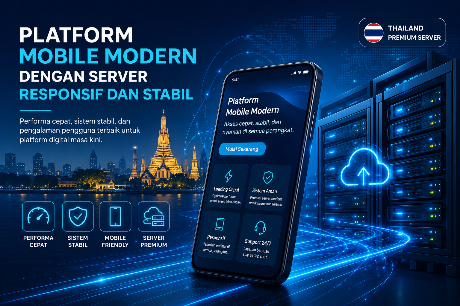 Platform Mobile Modern Membutuhkan Sistem Server Responsif dan Stabil
