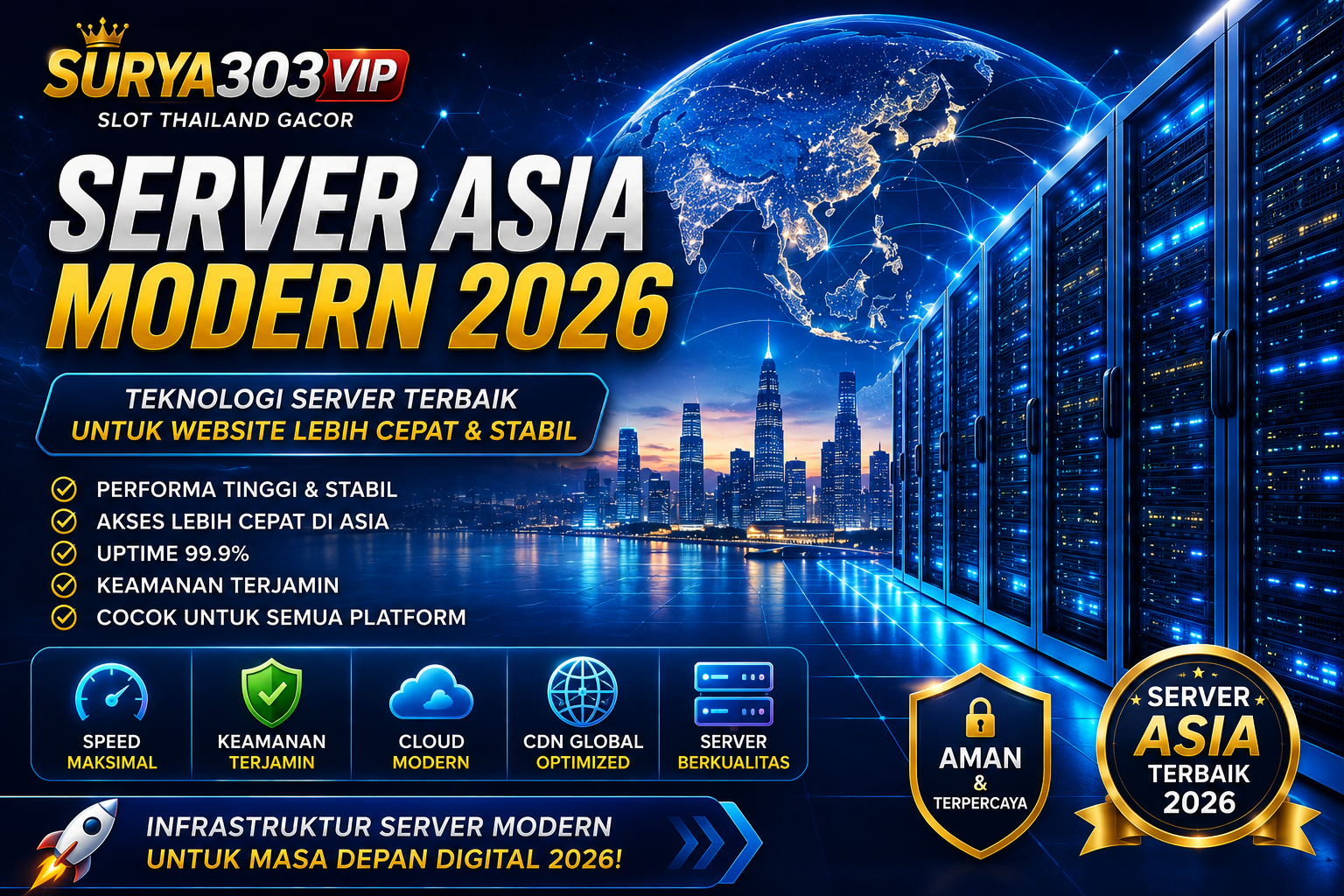 Infrastruktur Server Asia Modern Membantu Website Lebih Stabil di Tahun 2026