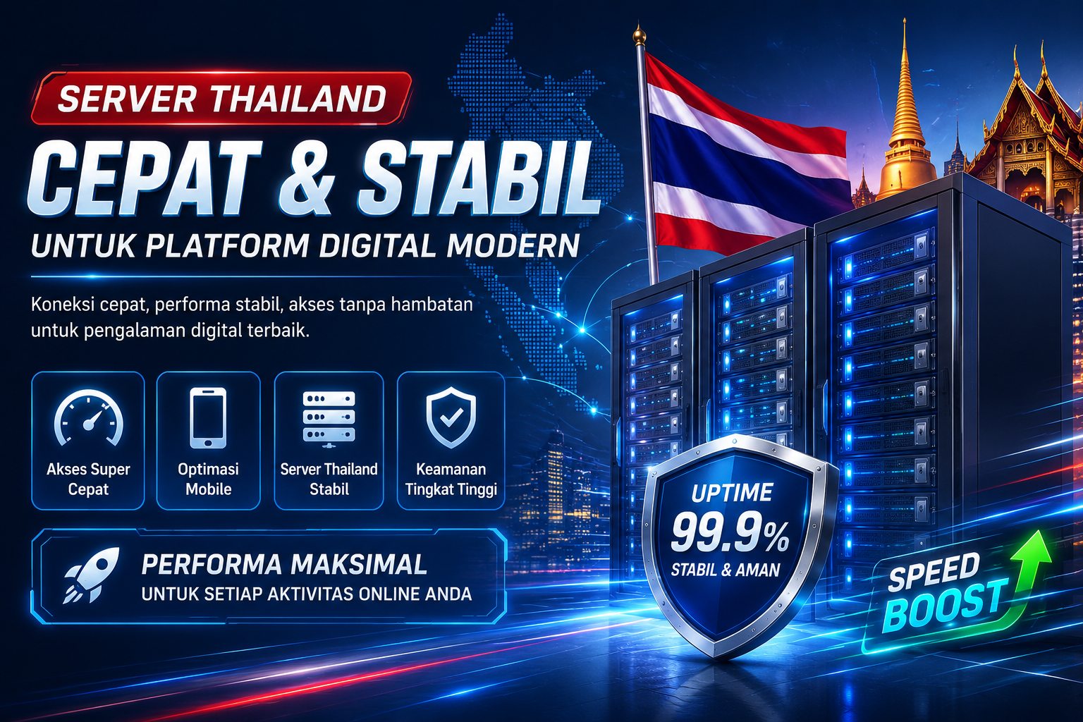 Infrastruktur Server Thailand Cepat Mendukung Stabilitas Platform Digital Modern