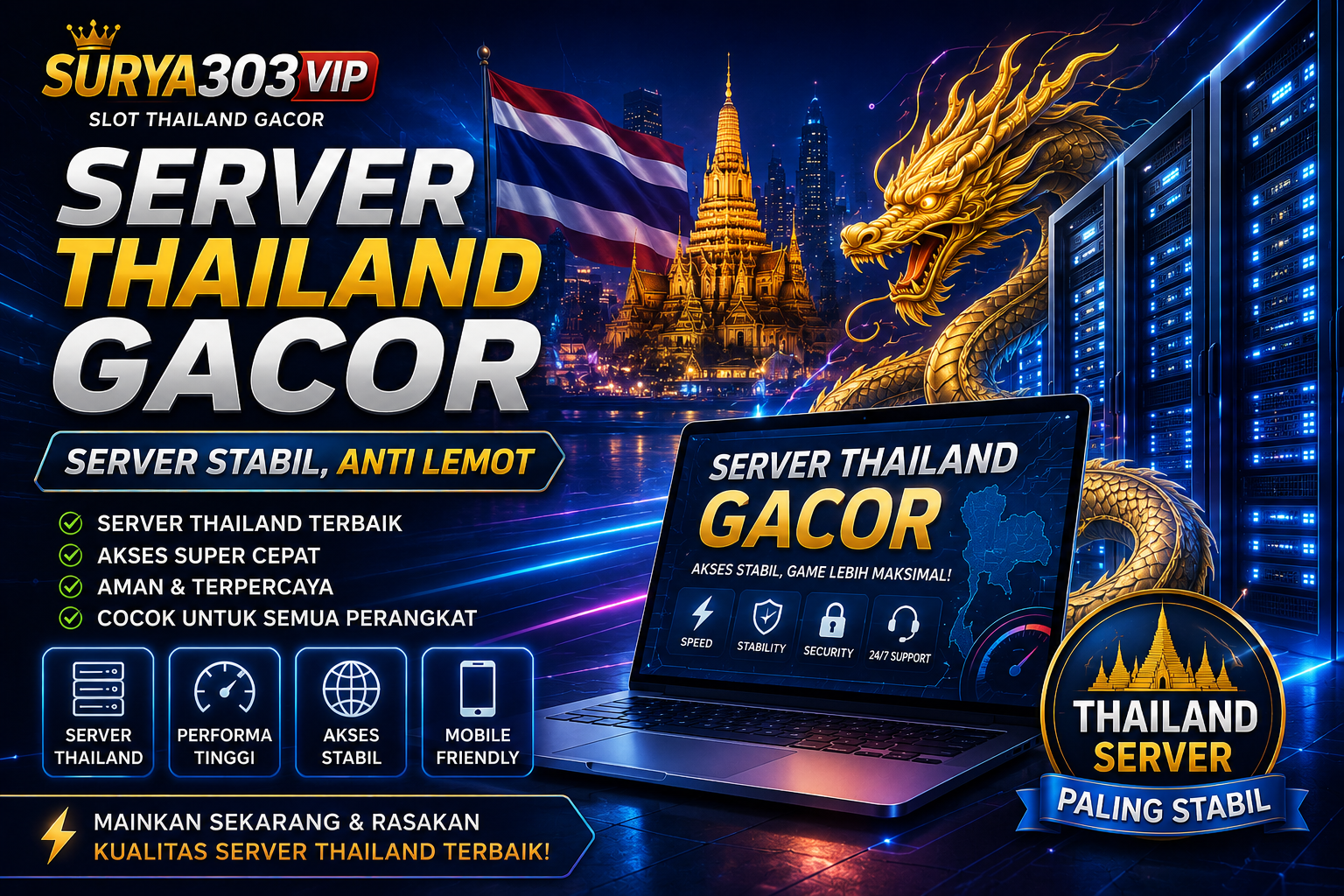 Server Thailand Gacor dan Infrastruktur Stabil Jadi Tren Platform Digital Asia 2026
