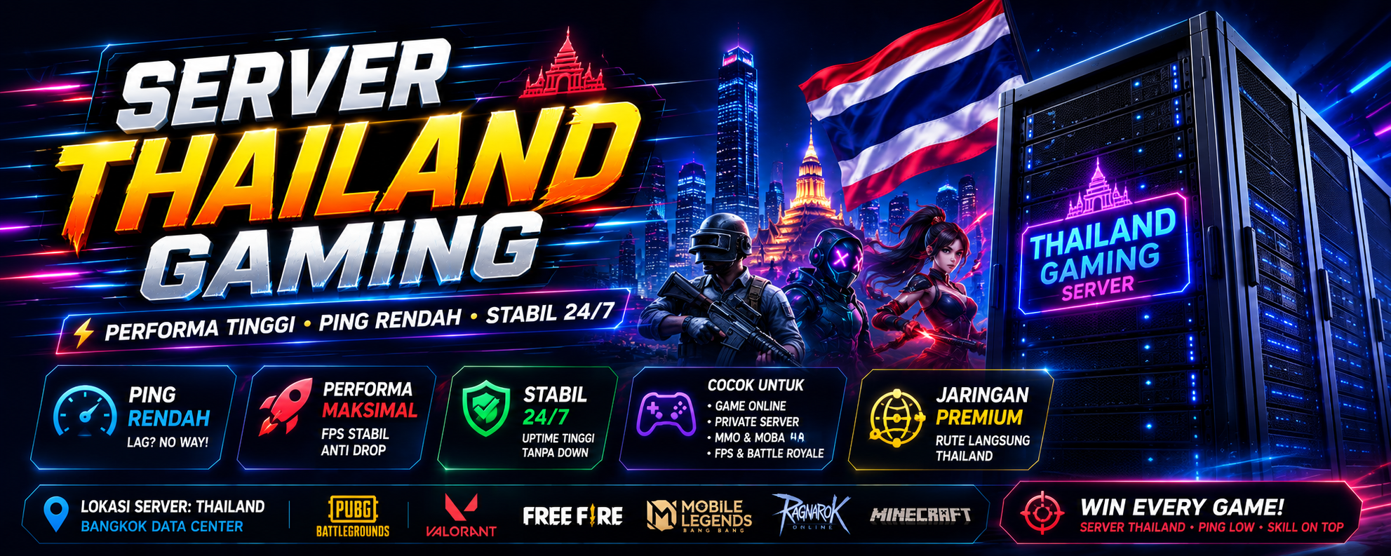 Server Thailand Stabil Jadi Kunci Sukses Platform Gaming Online 2026