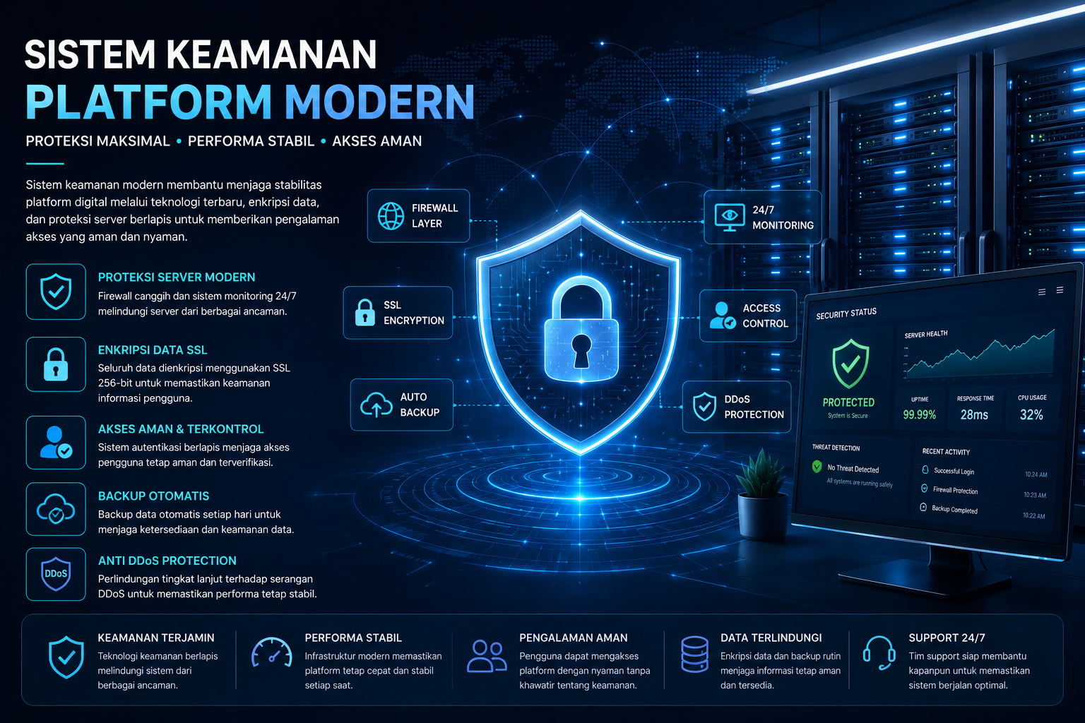 Sistem Keamanan Digital Modern Membantu Menjaga Stabilitas Platform