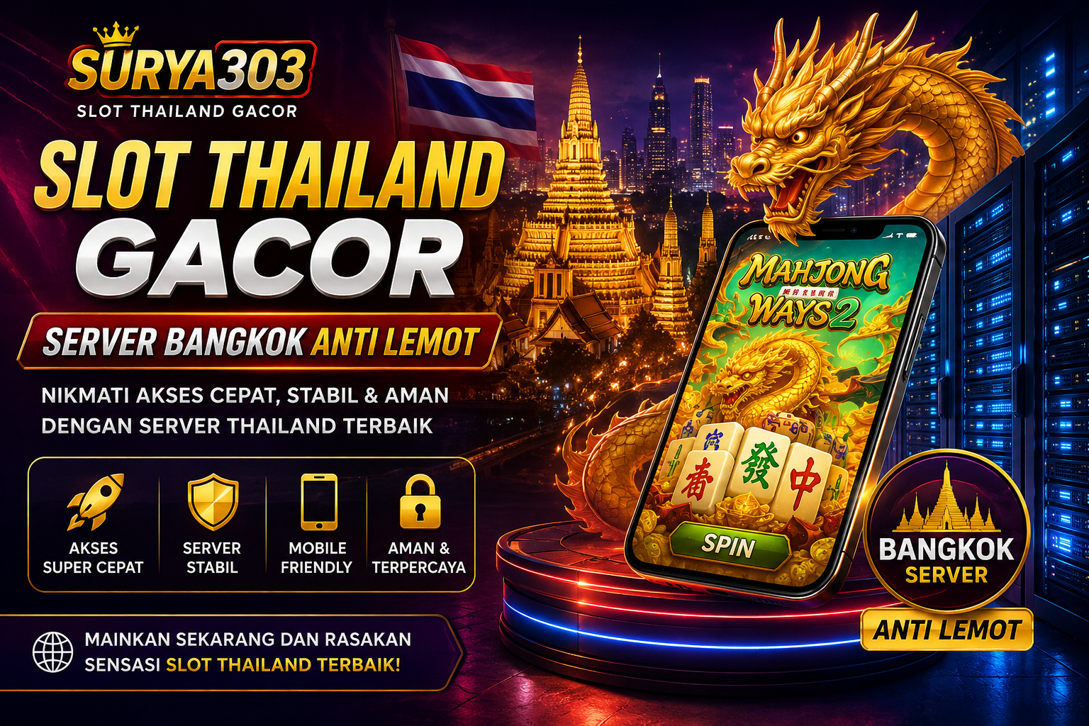 Strategi Slot Thailand Gacor dan Optimasi Server Bangkok Untuk Pengalaman Digital Lebih Stabil